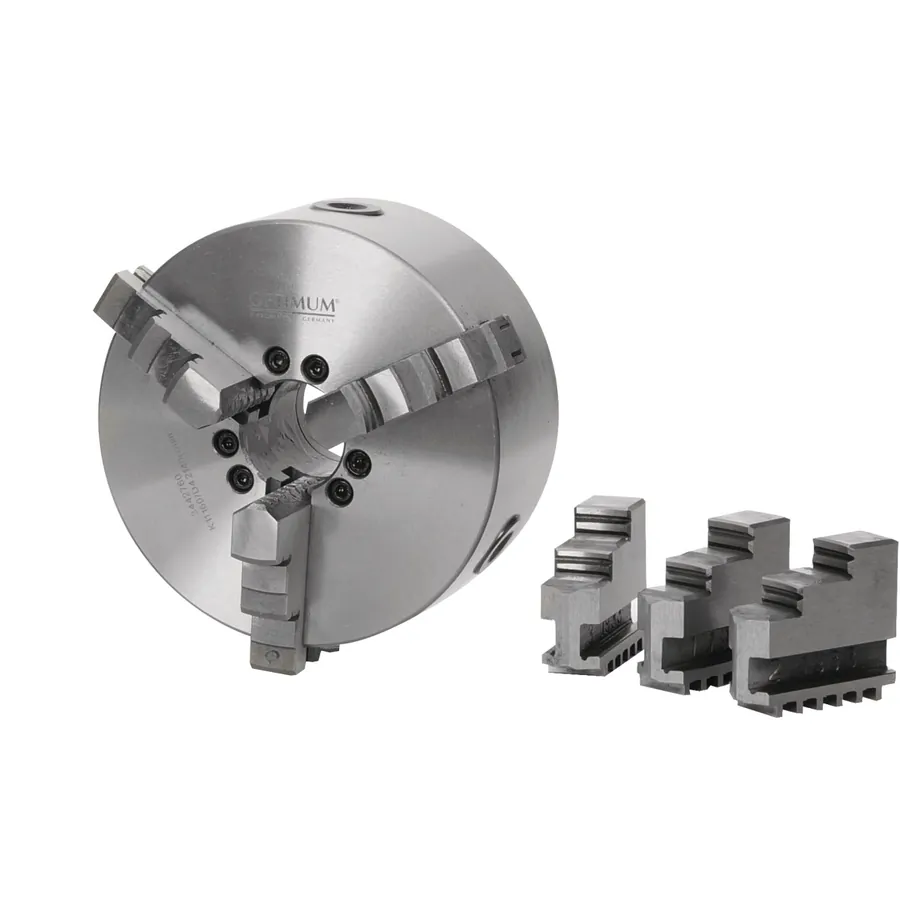 Трикулачков патронник с центрово затягане Ø 250 мм Camlock DIN ISO 702-2 No. 6 — Optimum