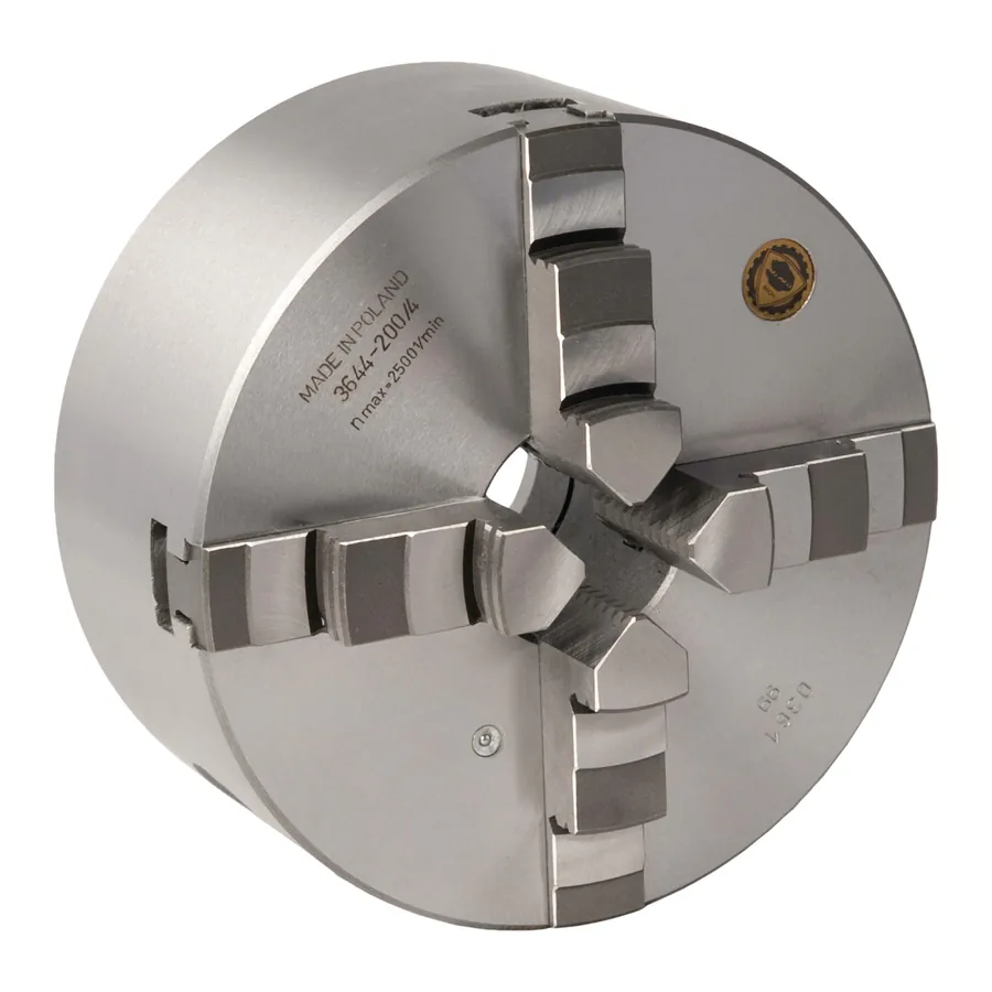Четирикулачков патронник BISON, чугунен, Camlock, центрово затягане Ø 160 мм Camlock DIN ISO 702-2 No. 4 — Optimum