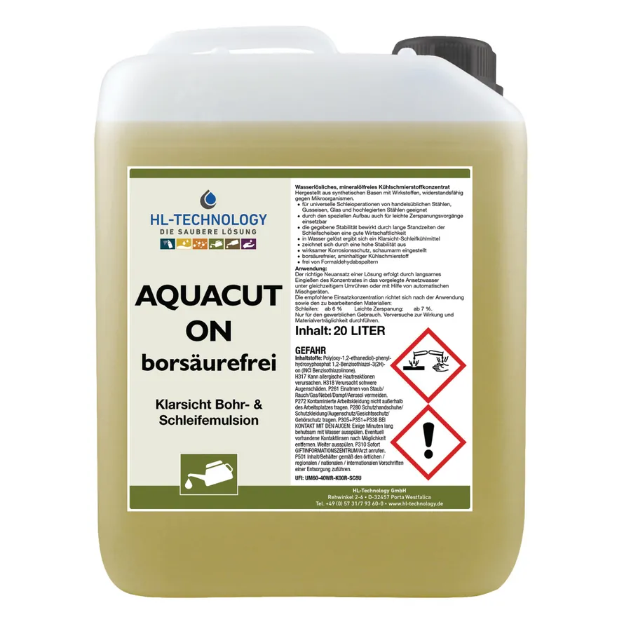 Масло за рязане Aquacut ON boric acid free 20 l — Metallkraft