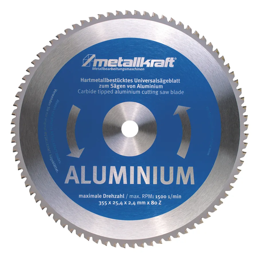 Режещ диск за алуминий Ø 355 x 2,4 x 25,4 мм — Metallkraft