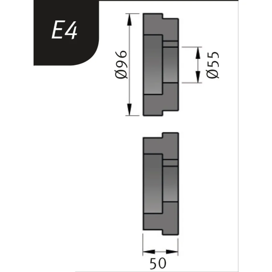 Огъващи ролки тип E4, Ø 96 x 55 x 50 мм — Metallkraft
